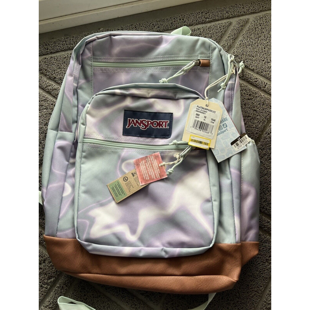 JanSport Cool Student 17.5" XL Backpack - Platinum Puddles Laptop